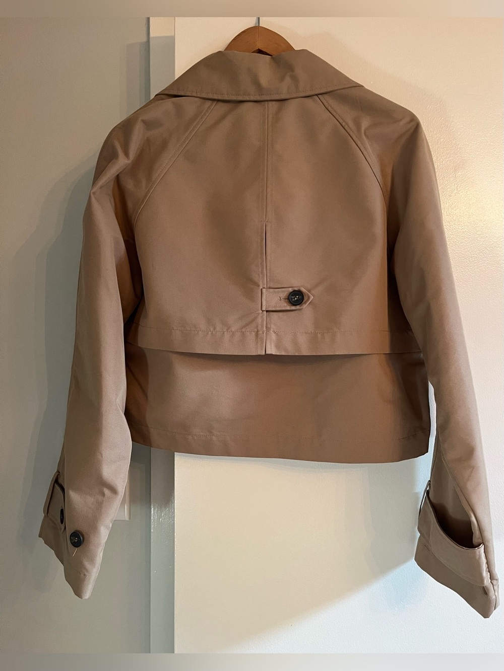 Zara Cropped Double Breasted Trench - Picture 4 of 5